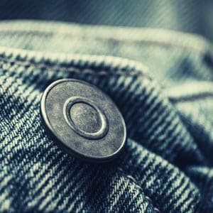 zamak jeans button on denim