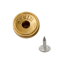 zamak jeans button with a nail