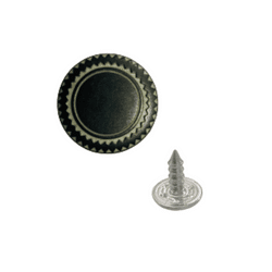 zamak jeans button with a nail