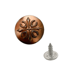 zamak jeans button with a nail